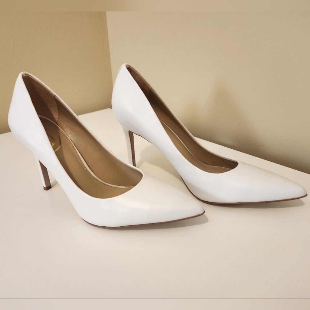 Sam Edelman Hazel Bright White Leather Size 8